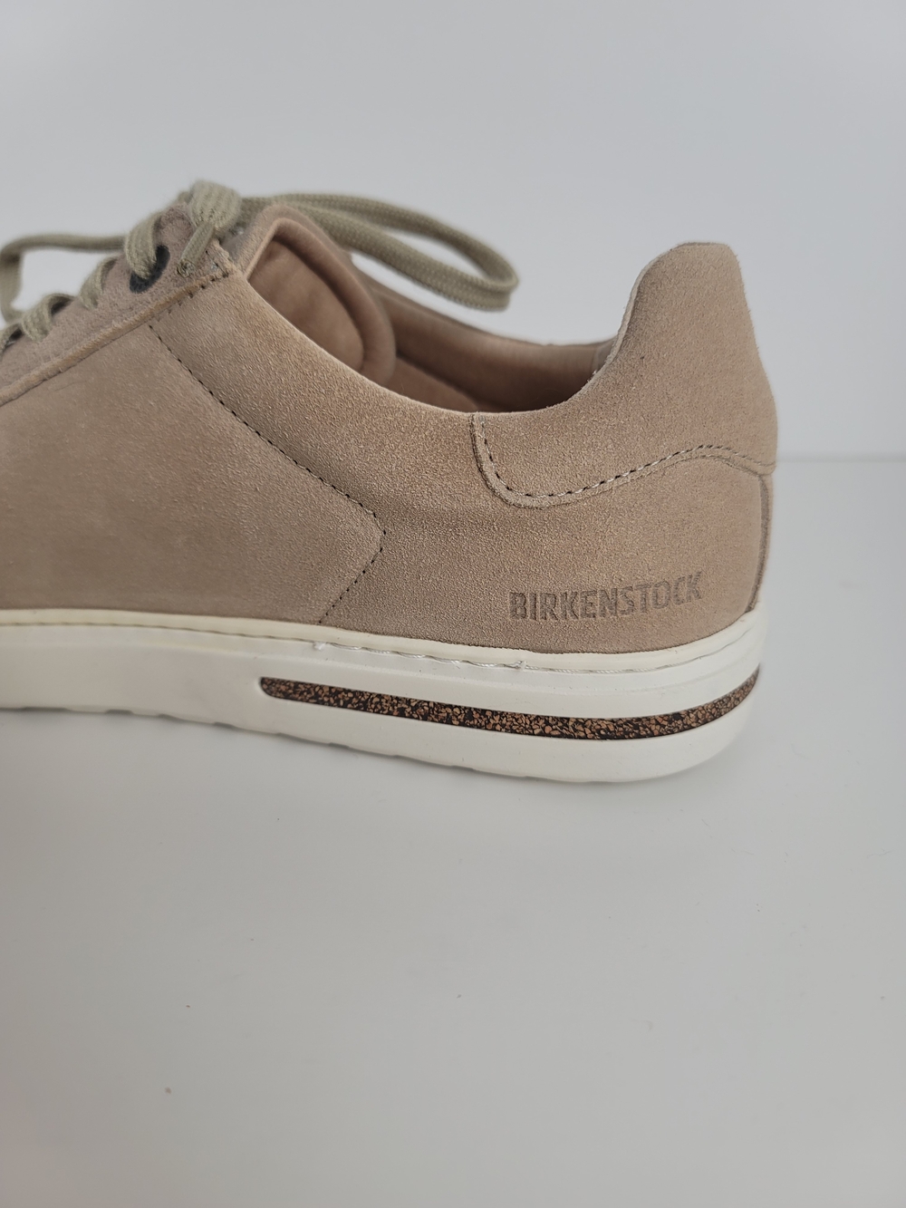 Birkenstock Bend Low Suede Leather Tan Taupe Brown Sneaker US L8, M6 Narrow Fit - Picture 5 of 11